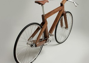 Lagomorph - Fahrrad aus Nussbaum-Holz