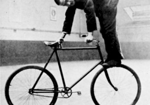 Fahrrad Stunts aus alten Zeiten