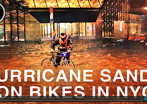 Hurricane Sandy on Bikes in NYC 