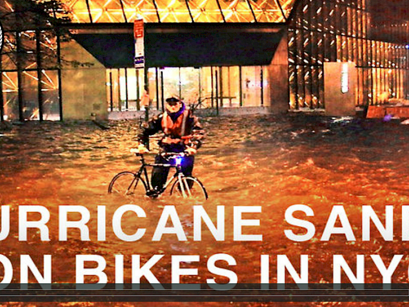 Hurricane Sandy on Bikes in NYC 