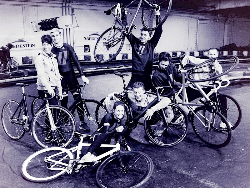 Belt-Drive Fixed-Gear Race Team